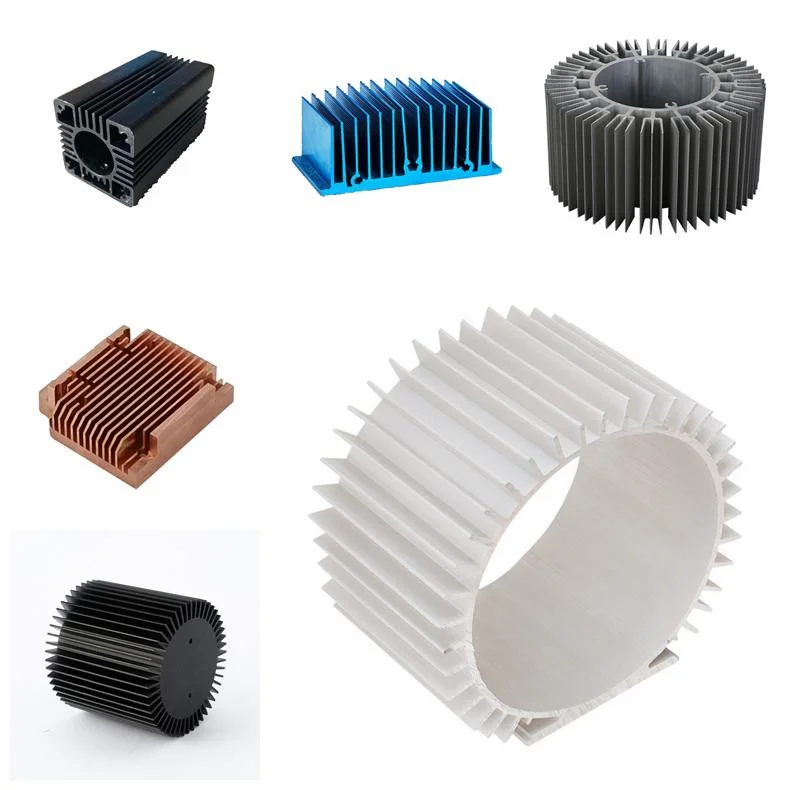 High Precision Extruded Die Casting Aluminium Heatsink with CNC Machining for LED